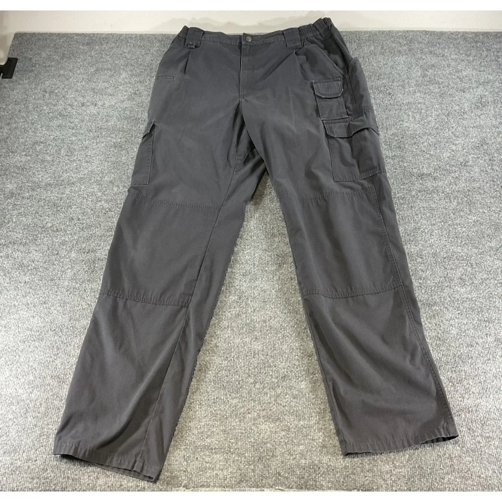 5.11 Tactical Pants Mens 38x35 Gray Cargo Utility Ripstop Workwear Outdoor Hikin
